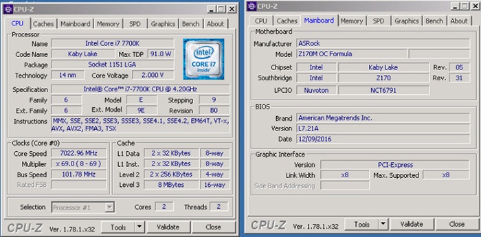 Il Core i7-7700K supera i 7GHz 2