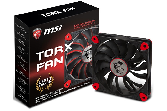 MSI svela le ventole TORX 120 4