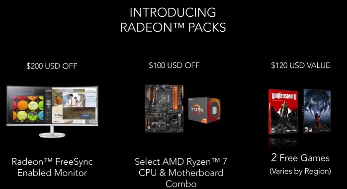 AMD Vega anche Limited Edition e Radeon Pack 6