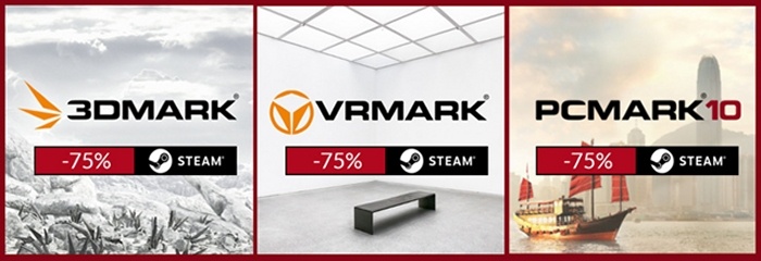 3DMark, PCMark e VRMark scontati del 75% 2
