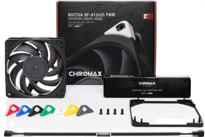 Noctua NF-A12x25 e NH-U12A ora in versione chromax.black 1