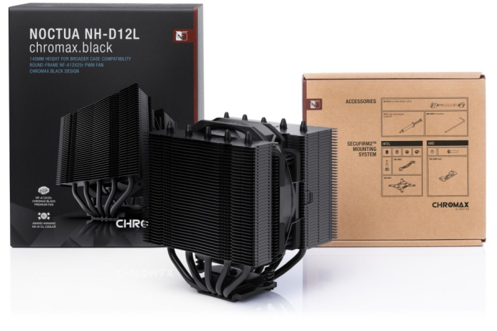 Noctua lancia il nuovo NH-D12L chromax.black 1