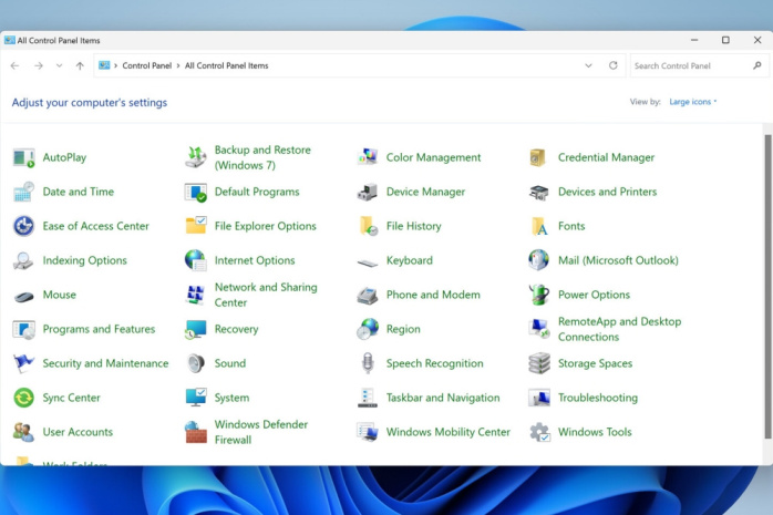 Diamo addio al pannello di controllo di Windows 1