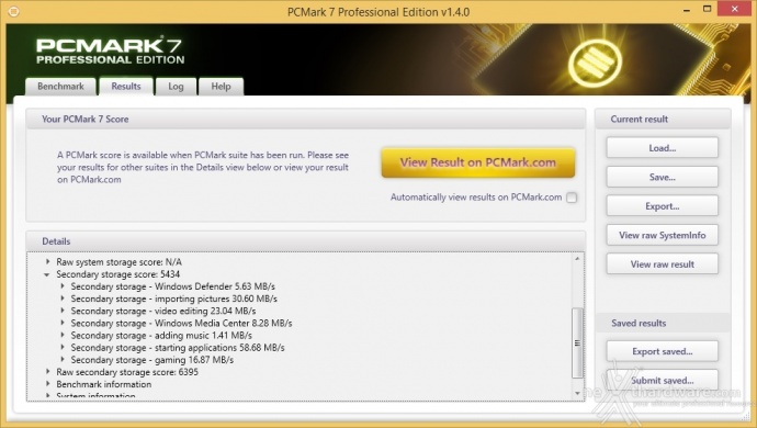 OCZ Vector 180 480GB 15. PCMark 7 & PCMark 8 1
