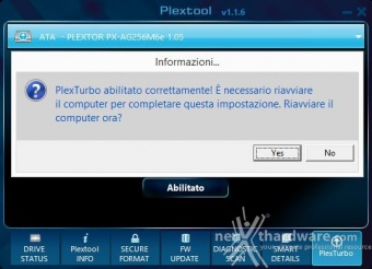 Plextor M6e Black Edition 256GB 3. Firmware - Trim - Plextool 10