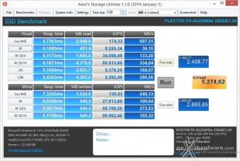 Plextor M6e Black Edition 256GB 14. Anvil's Storage Utilities 1.1.0 3