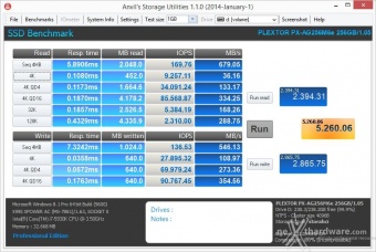 Plextor M6e Black Edition 256GB 14. Anvil's Storage Utilities 1.1.0 4