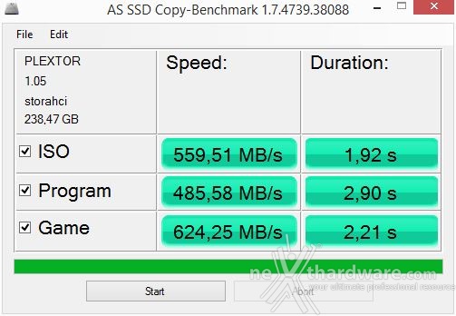 Plextor M6e Black Edition 256GB 12. AS SSD Benchmark 4