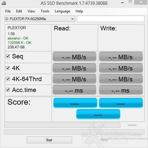 Plextor M6e Black Edition 256GB 12. AS SSD Benchmark 1