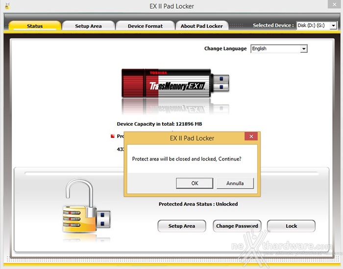 Toshiba TransMemory-EX II 128GB 2. Firmware e software in dotazione 8