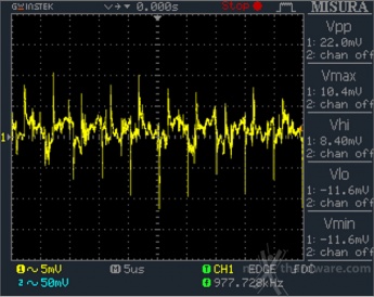 ENERMAX Digifanless 550W 12. Accensione e ripple 5