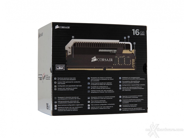 Corsair Dominator Platinum DDR4 3400MHz LE Orange 1. Packaging & Bundle 2