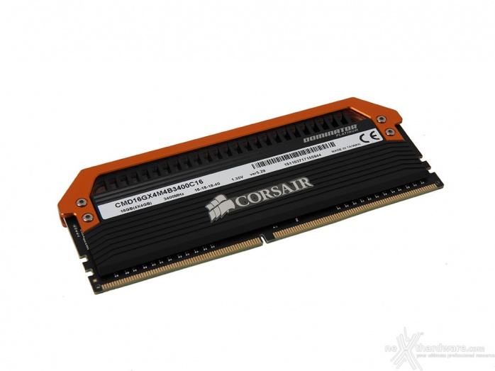 Corsair Dominator Platinum DDR4 3400MHz LE Orange 3. Presentazione delle memorie 3