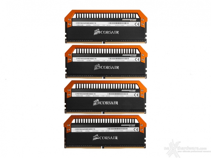 Corsair Dominator Platinum DDR4 3400MHz LE Orange 3. Presentazione delle memorie 1