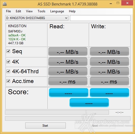 HyperX Savage 480GB 12. AS SSD Benchmark 1