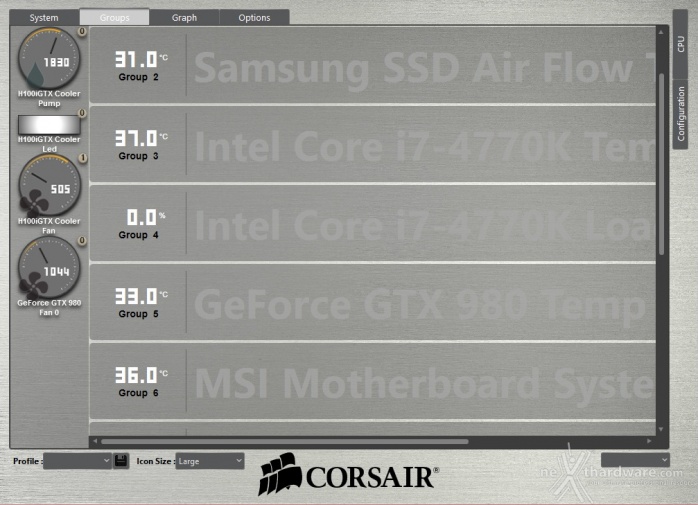 Corsair H80i GT & H100i GTX 5. Software - Corsair LINK 2