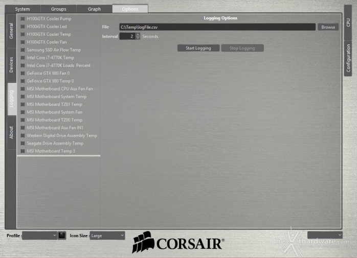 Corsair H80i GT & H100i GTX 5. Software - Corsair LINK 6