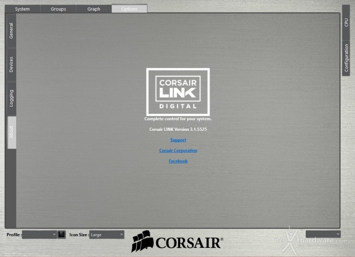 Corsair H80i GT & H100i GTX 5. Software - Corsair LINK 7