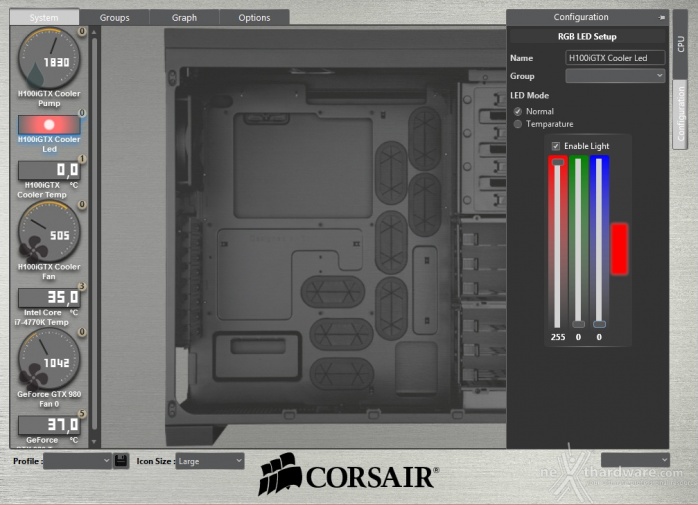 Corsair H80i GT & H100i GTX 5. Software - Corsair LINK 8