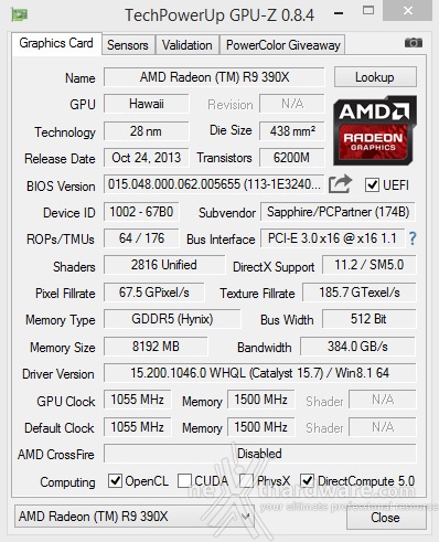 SAPPHIRE R9 390X 8GB Tri-X OC Edition 3. Layout & PCB 1