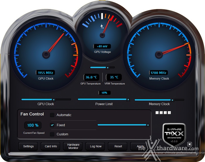 SAPPHIRE R9 390X 8GB Tri-X OC Edition 11. Overclock 1