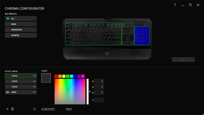 Razer Deathstalker Chroma 3. Razer Synapse 3