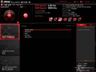 MSI Z170A GAMING M7  7. UEFI BIOS  -  Impostazioni generali 3