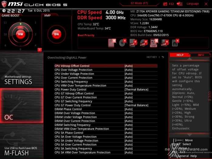 MSI Z170A XPOWER GAMING TITANIUM EDITION 8. UEFI BIOS - Overclock 5