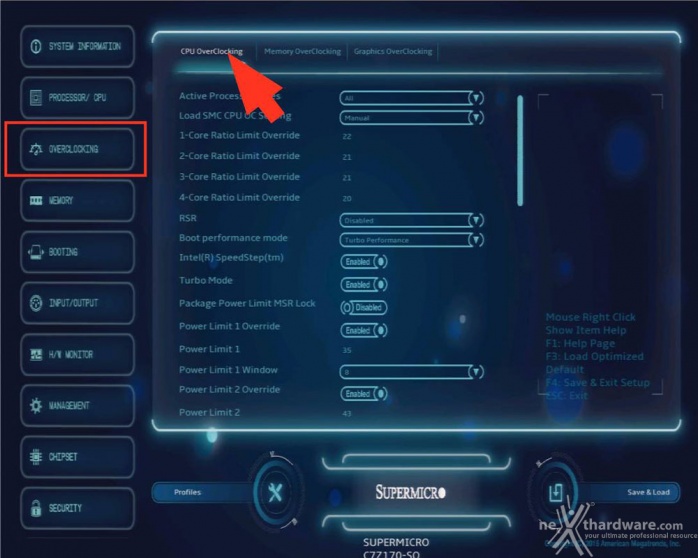 Supermicro C7Z170-SQ 8. UEFI BIOS - Overclock 1