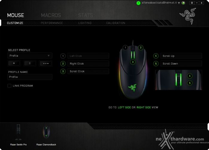 Razer Diamondback 5G 4. Razer Synapse 2.0 1