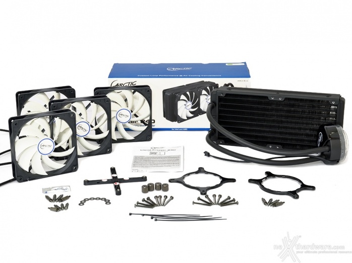 Arctic Liquid Freezer 120 & 240 1. Confezione e bundle 8