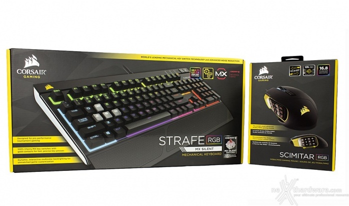 Corsair STRAFE RGB MX Silent & SCIMITAR RGB 2