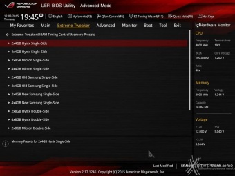 ASUS MAXIMUS VIII EXTREME 8. UEFI BIOS - Extreme Tweaker 18