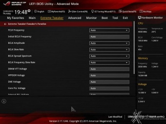 ASUS MAXIMUS VIII EXTREME 8. UEFI BIOS - Extreme Tweaker 12