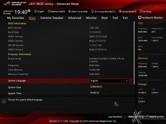 ASUS MAXIMUS VIII EXTREME 7. UEFI BIOS  -  Impostazioni generali 2