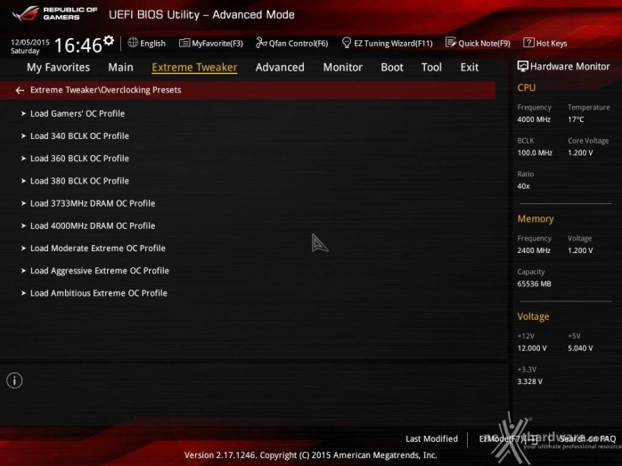 ASUS MAXIMUS VIII EXTREME 8. UEFI BIOS - Extreme Tweaker 7