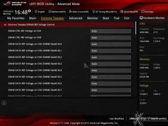 ASUS MAXIMUS VIII EXTREME 8. UEFI BIOS - Extreme Tweaker 6