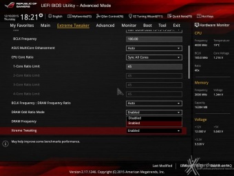 ASUS MAXIMUS VIII EXTREME 8. UEFI BIOS - Extreme Tweaker 3