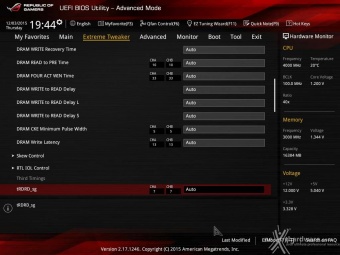 ASUS MAXIMUS VIII EXTREME 8. UEFI BIOS - Extreme Tweaker 16