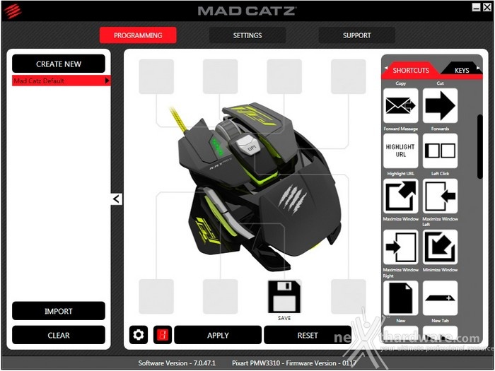 Mad Catz R.A.T. PRO S 4. Software 1