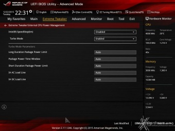 ASUS MAXIMUS VIII IMPACT 8. UEFI BIOS - Extreme Tweaker 10