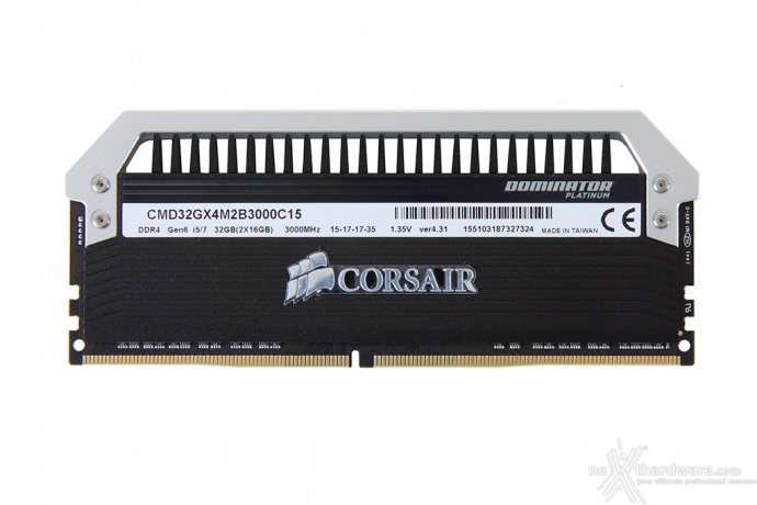 Corsair Dominator Platinum 3000MHz 32GB 3. Specifiche tecniche e SPD 1