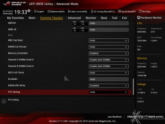 ASUS MAXIMUS VIII FORMULA 8. UEFI BIOS - Extreme Tweaker 17