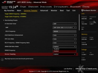 ASUS MAXIMUS VIII FORMULA 8. UEFI BIOS - Extreme Tweaker 3