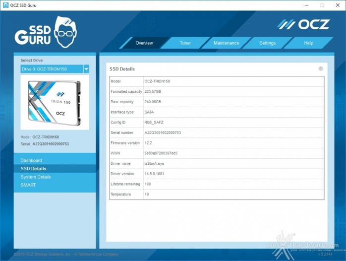 OCZ Trion 150 240GB & 480GB 3. Firmware - TRIM - SSD Guru 5