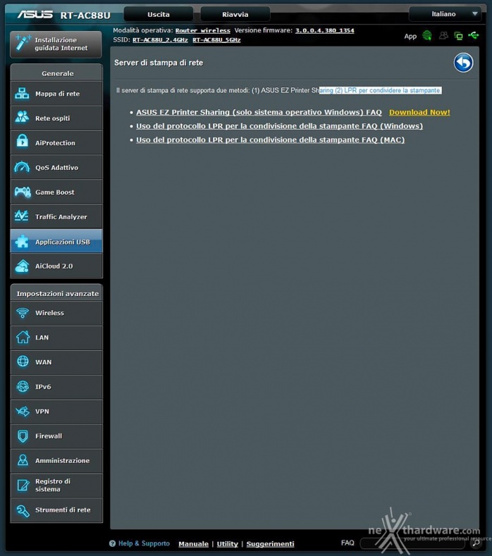 ASUS RT-AC88U 5. Applicazioni USB & AiCloud 6