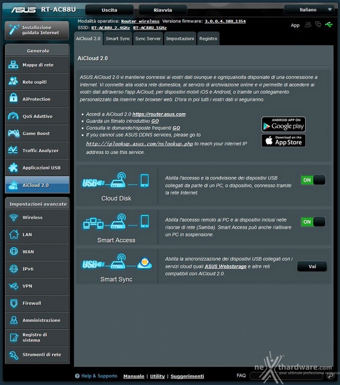 ASUS RT-AC88U 5. Applicazioni USB & AiCloud 17