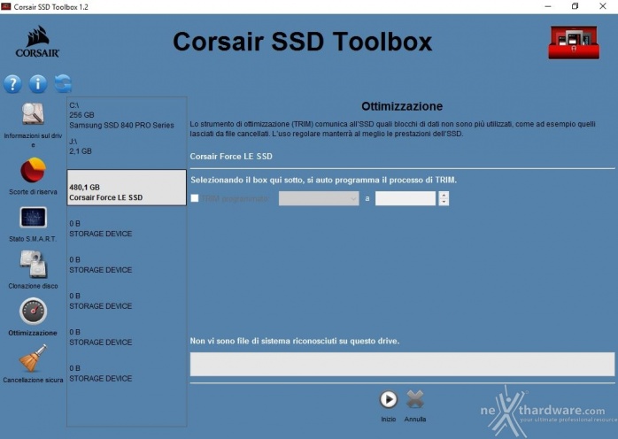 Corsair Force LE 480GB 3. Firmware -TRIM - SSD Toolbox 11