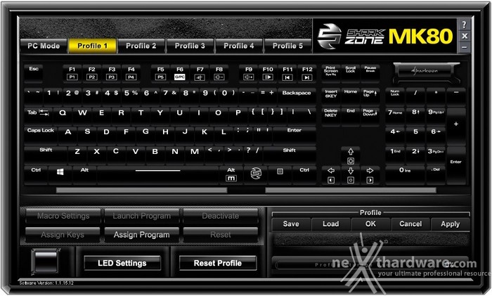 Sharkoon SHARK ZONE MK80 & M51+ 6. Software - MK80 1