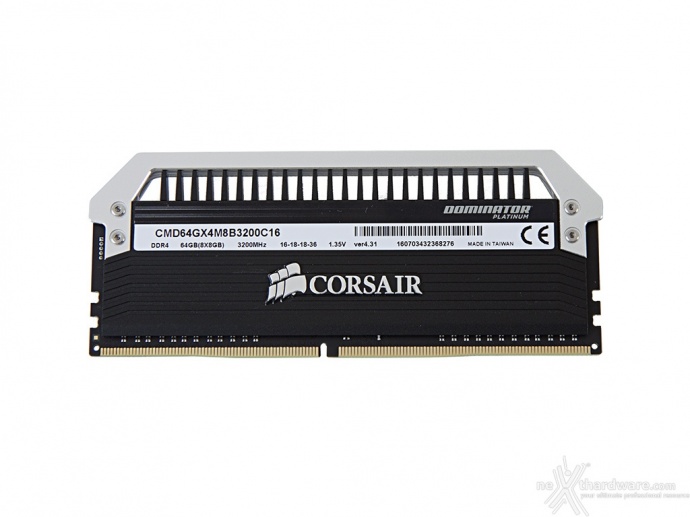 Corsair Dominator Platinum DDR4 3200MHz 64GB 4. Specifiche tecniche e SPD 1